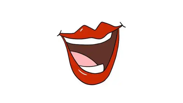 简笔画嘴巴的画法彩色