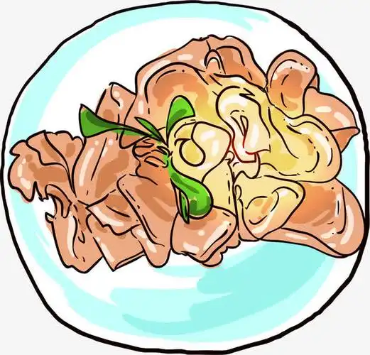 关键词 : 食物,简笔画,卡通,勾线,肉片