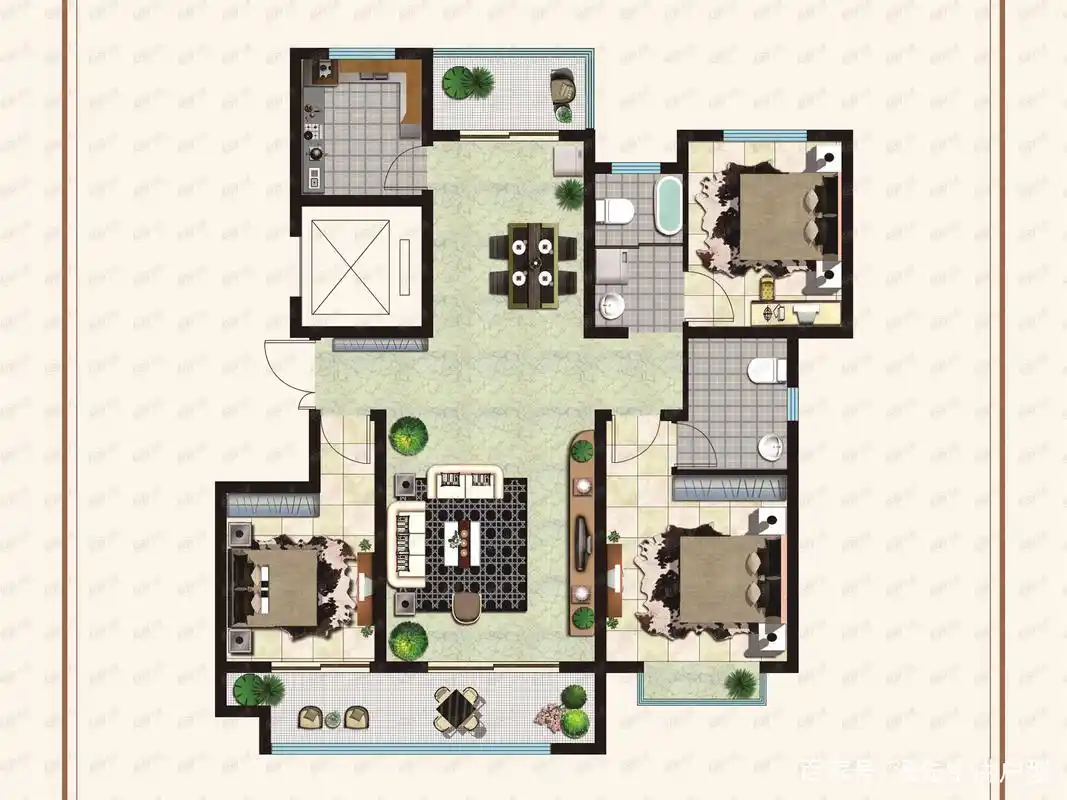九款面积90平米左右的三房户型,你最喜欢哪一款呢?