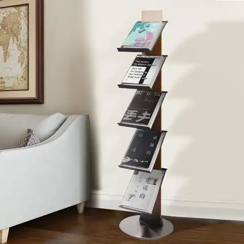 创意a4金属落地式置物架杂志架书报架文件存放架展示架资料宣传架资料