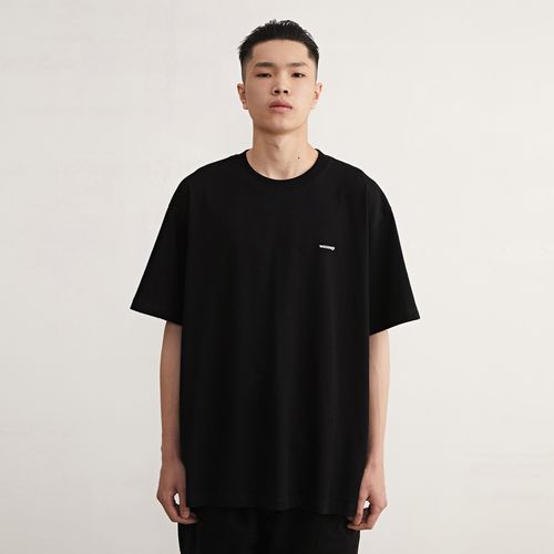 wassupt恤男夏季潮牌基础纯棉短袖 国潮白色黑色半袖情侣宽松女