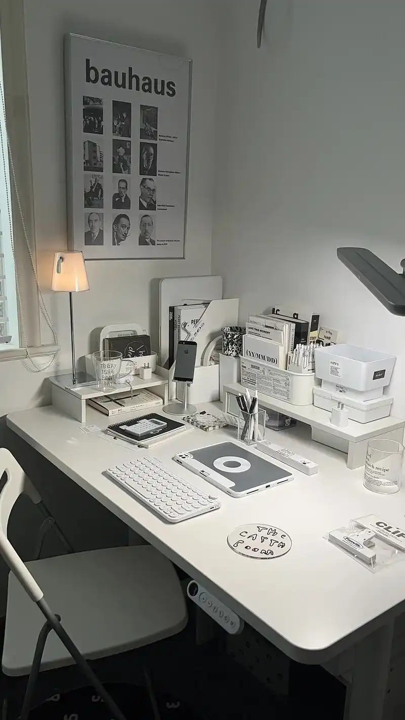 我的白色ins风书桌布置大合集!