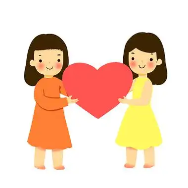 心理健康女孩卡通人物关注心理健康自信心情绪精神健康png素材