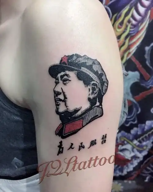 为人民服务纹身图片手部纹身图案