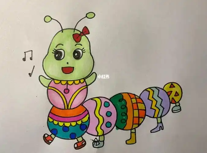 毛毛虫简笔画