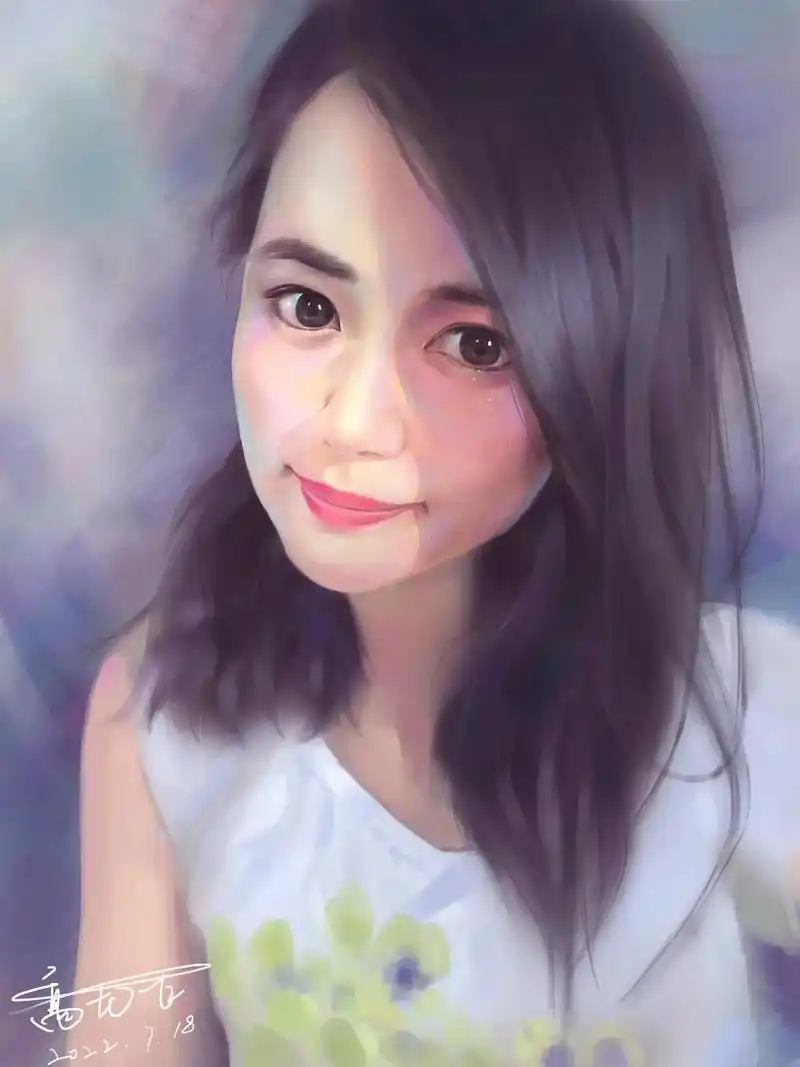 厚涂头像 #人物肖像 #ps板绘 #画画练习打卡  我拿玩 - 抖音