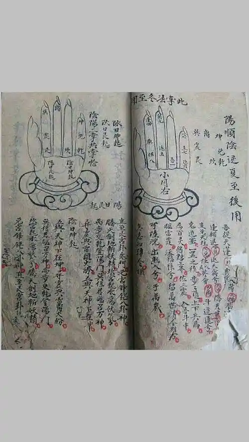 道教掌诀手抄本