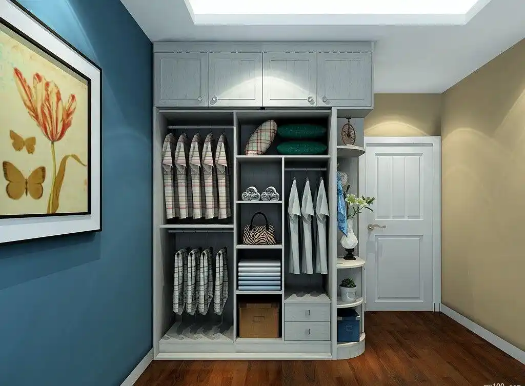 参观闺蜜新家头一次见卧室门后装入墙式衣柜难怪她家越看越大衣柜设计