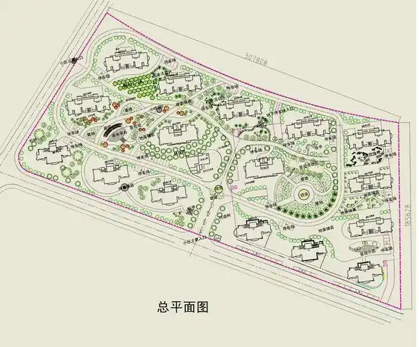 [绿化设计]小区绿化设计平面图 - 土木在线