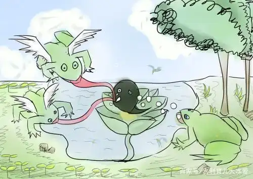 小学生画"蝌蚪变青蛙"走红,画风出奇新颖,老师:看了个寂寞