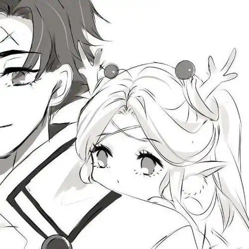 (情头)王者荣耀瑶瑶黑白情侣头像系列