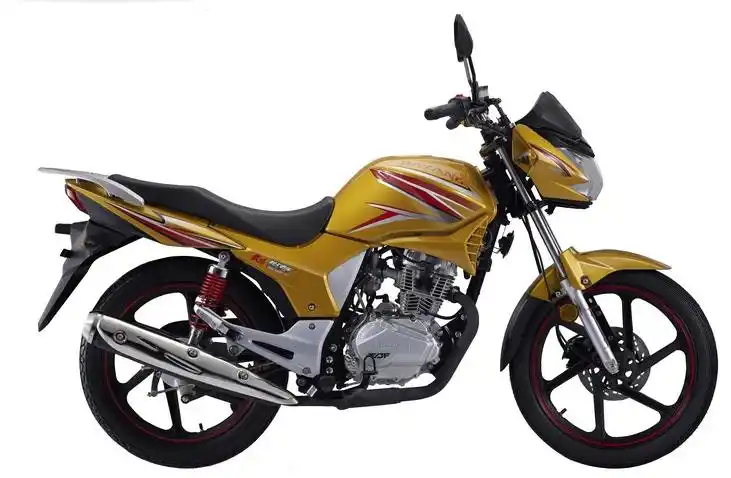 求大阳150-27摩托车的照片,黄颜色的外观