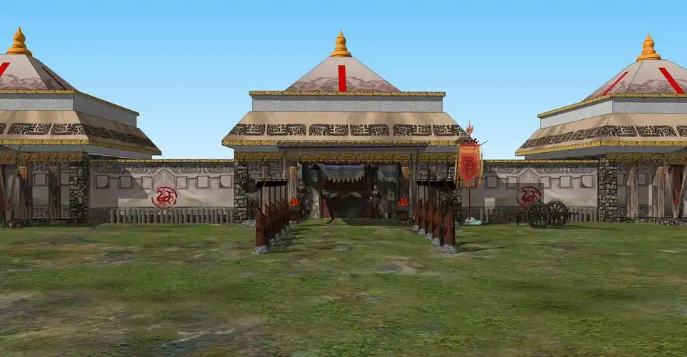 中式古建筑【id:852735698】