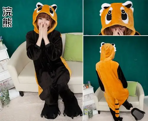 珊瑚绒恐龙睡衣卡通动物连体情侣男女家居服爱情公寓冬季款加厚