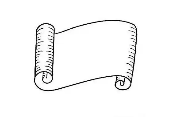 卷轴简笔画 卷轴简笔画彩色