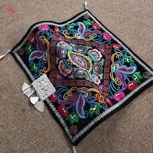 贵州少数民族风布衣苗族壮族头帕子布依族头饰女原创设计刺绣头巾