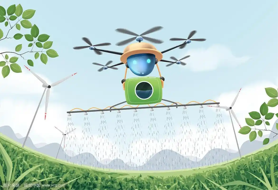 无人机在使用矢量插图