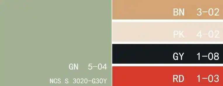 灰绿色也是一种经典的颜色,在很多时期都很受