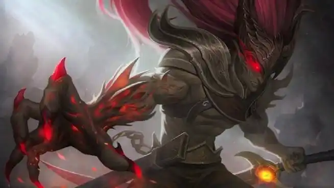 黑夜亚索太酷了#这款皮肤的同人图都好帅,冷酷杀手即视感