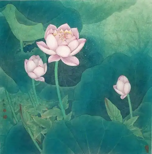 田希丰工笔荷花