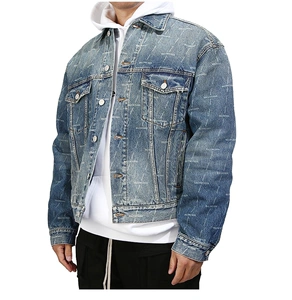 balenciaga 巴黎世家 代购 21款 男士 满logo 牛仔夹克 外套