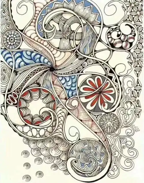 风靡欧美的全新绘画方式,誉为"头脑瑜伽"的《禅绕画》,带你零基础