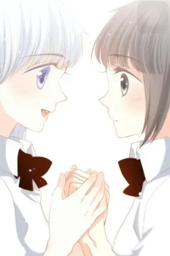 自截图 壁纸 插画 头像 清新情侣系列 男头 女头 情头 漫画#怦然心动