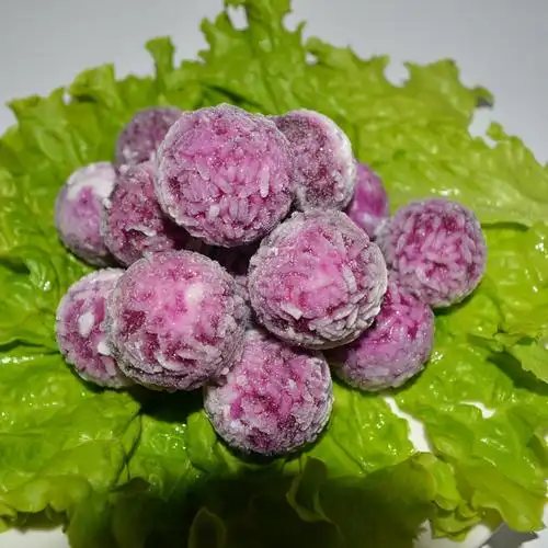 糯米紫薯球