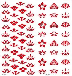 大唐荣耀花细 三生三世 凤九凤尾花 武媚娘额贴 写真眉心贴额头贴