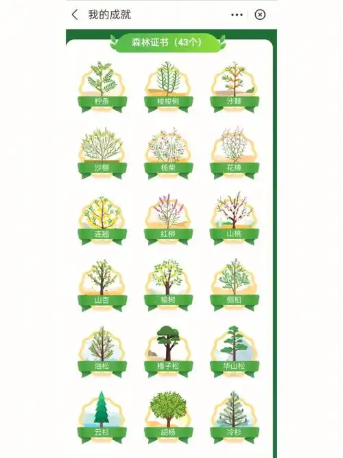 蚂蚁森林已集齐