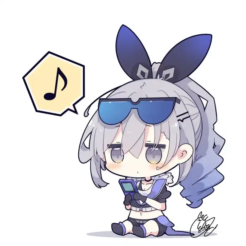 q版画风的银狼 符玄