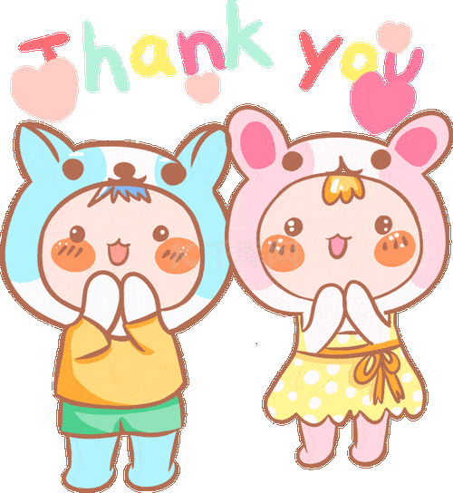 卡通可爱情侣表情感谢谢谢感动