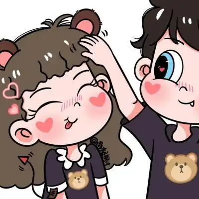 手绘可爱情头.保持心脏震荡 有人等你共鸣._情侣头像_我要个性网