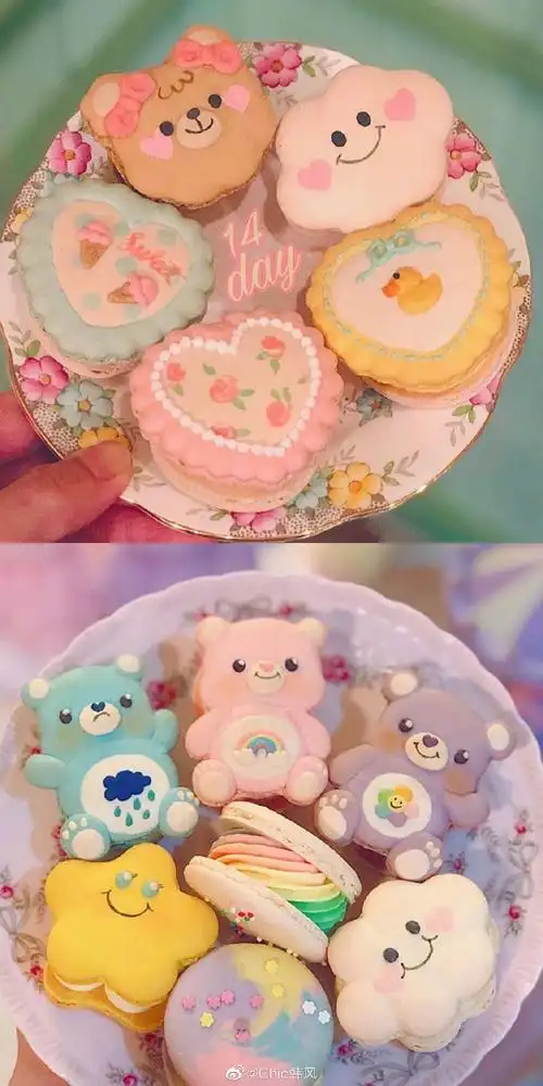 foodie|精致可爱的韩式梦幻马卡龙甜品汇集了很多小时候最爱的卡通