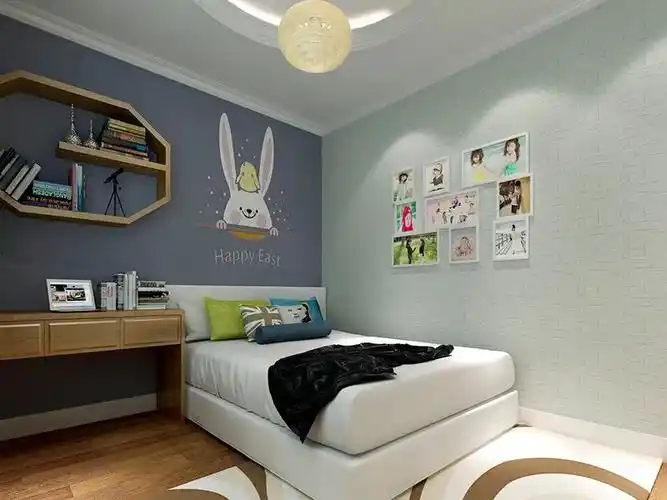 春之元硅藻泥效果图卧室硅藻泥装修图片