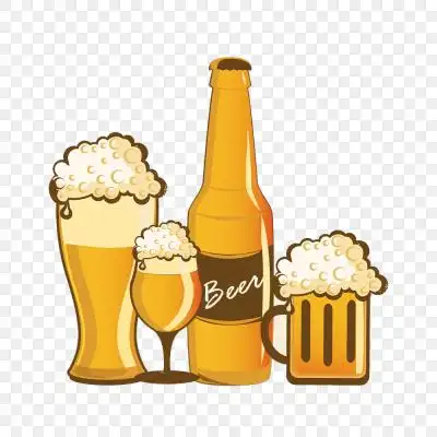 啤酒简约喷溅素材