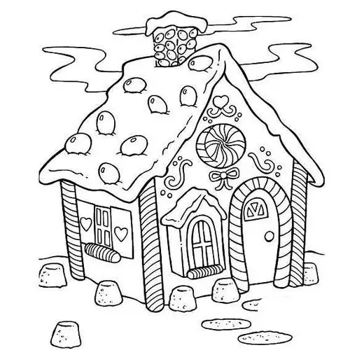 圣诞节小屋简笔画怎么画?