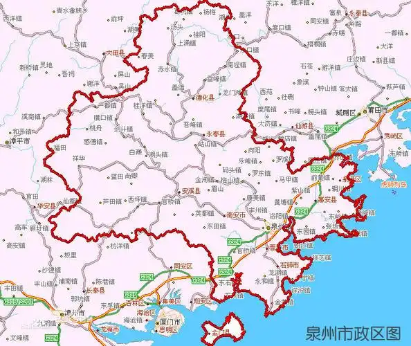 在介绍泉州时,报道首先亮出一张东亚地图,地图上  釜山,  大阪和泉州