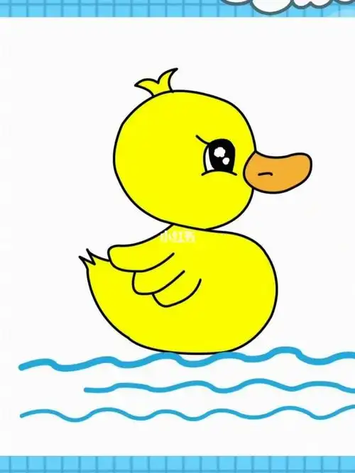 可爱的小鸭鸭这样画太简单了,你学废了吗?#简笔画