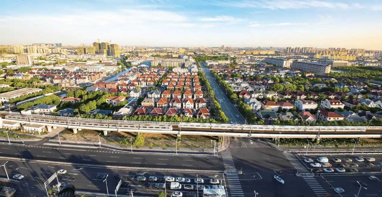 鸟瞰泗泾松江东北,通波塘,外波泾,洞泾,张泾四水汇集于此,这是泗泾