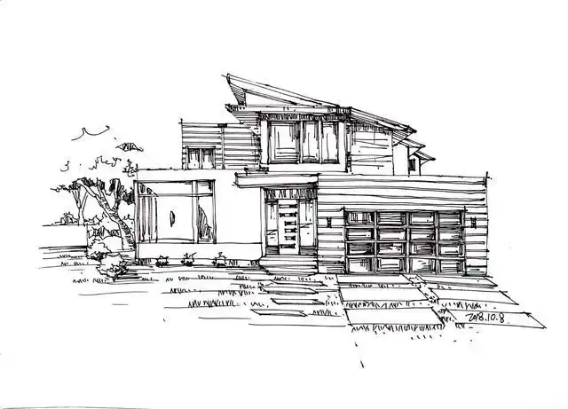 建筑手绘——现代建筑写生