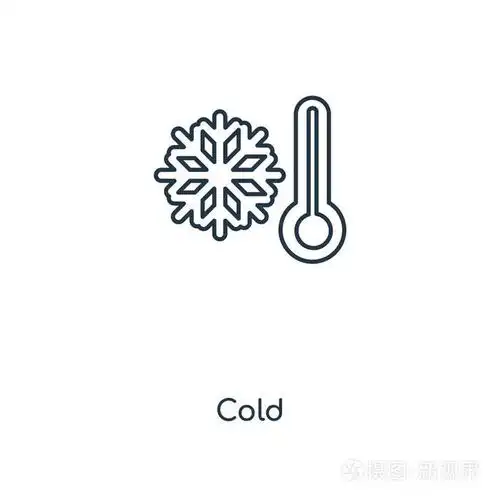 冷矢量图标简单和现代平面符号的网站移动标志应用程序ui.