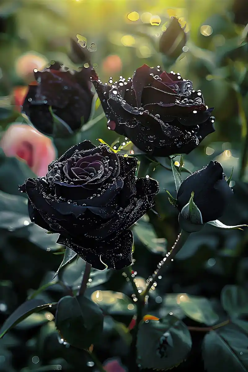 有一种适合送男孩子的玫瑰,叫黑骑士,它的花语是:"你是飓风里的黑骑士