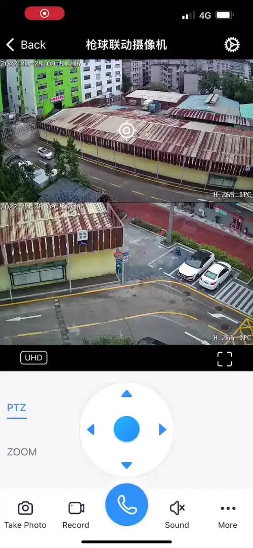 小眯眼户外双网 无线 4g 枪球联动摄像头双镜头双画面球形摄像机