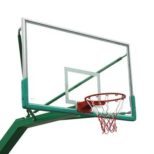 户外标准钢化玻璃篮板成人室内外铝合金包边蓝球篮框篮球板