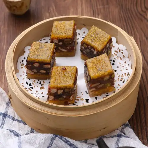 杂粮糕粗粮糕五豆糕软糕松糕广式早茶广东酒楼点心12个共500g