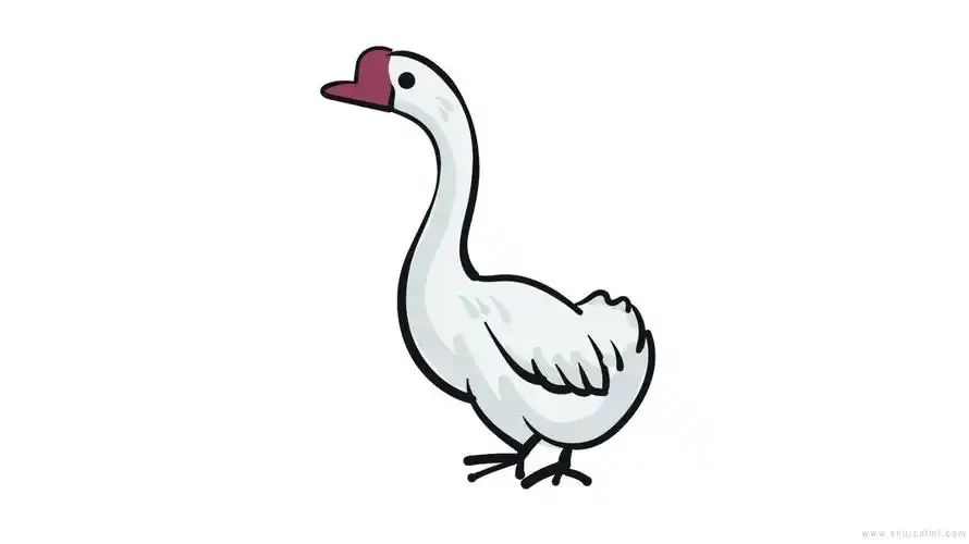 大白鹅简笔画怎么画大白鹅简笔画图片