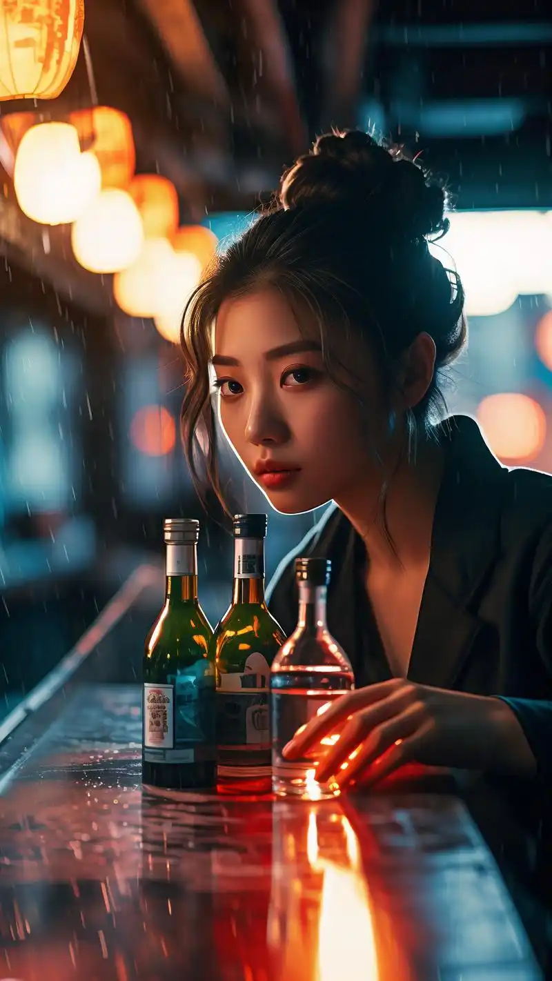 伤感女人喝酒壁纸,情绪氛围拉满97 今天给大家带来一组伤感女人喝酒