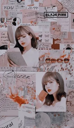 blackpink lisa拼贴壁纸
