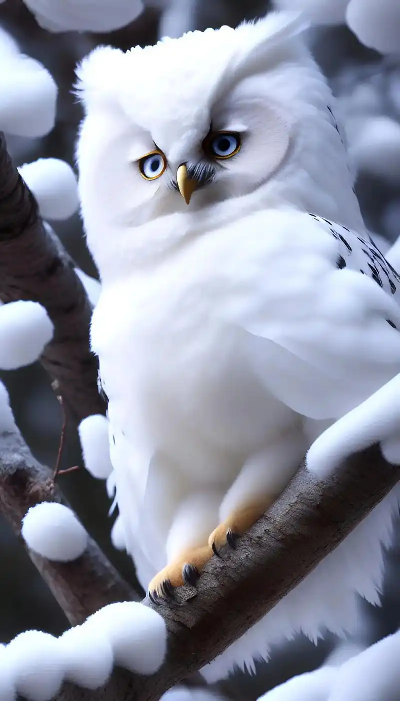 猫头鹰01#二次元原创 #高清壁纸 #治愈系风景 - 抖音